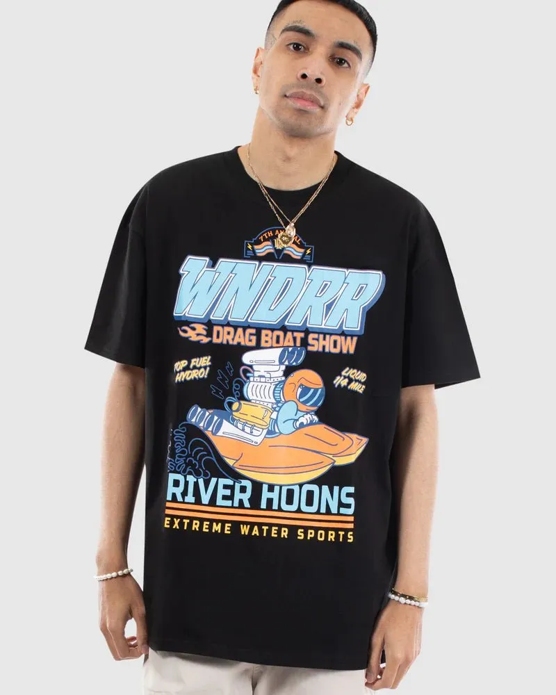 River Hoons Box Fit Tee - Black