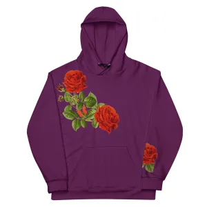 Roses Are Red in Purple Hoodie