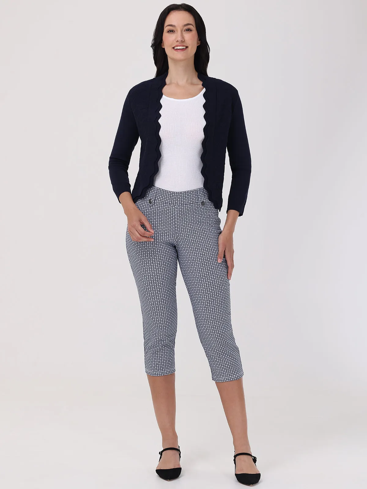 Scallop Open Cardigan