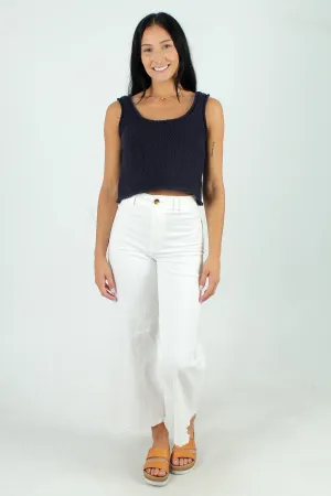 Slub Cotton Sweater Tank Top