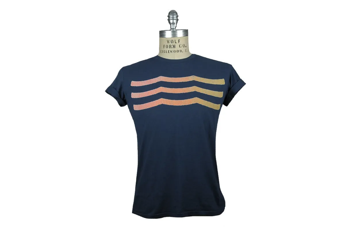 SOL ANGELES-Sun Waves Tee (Navy)