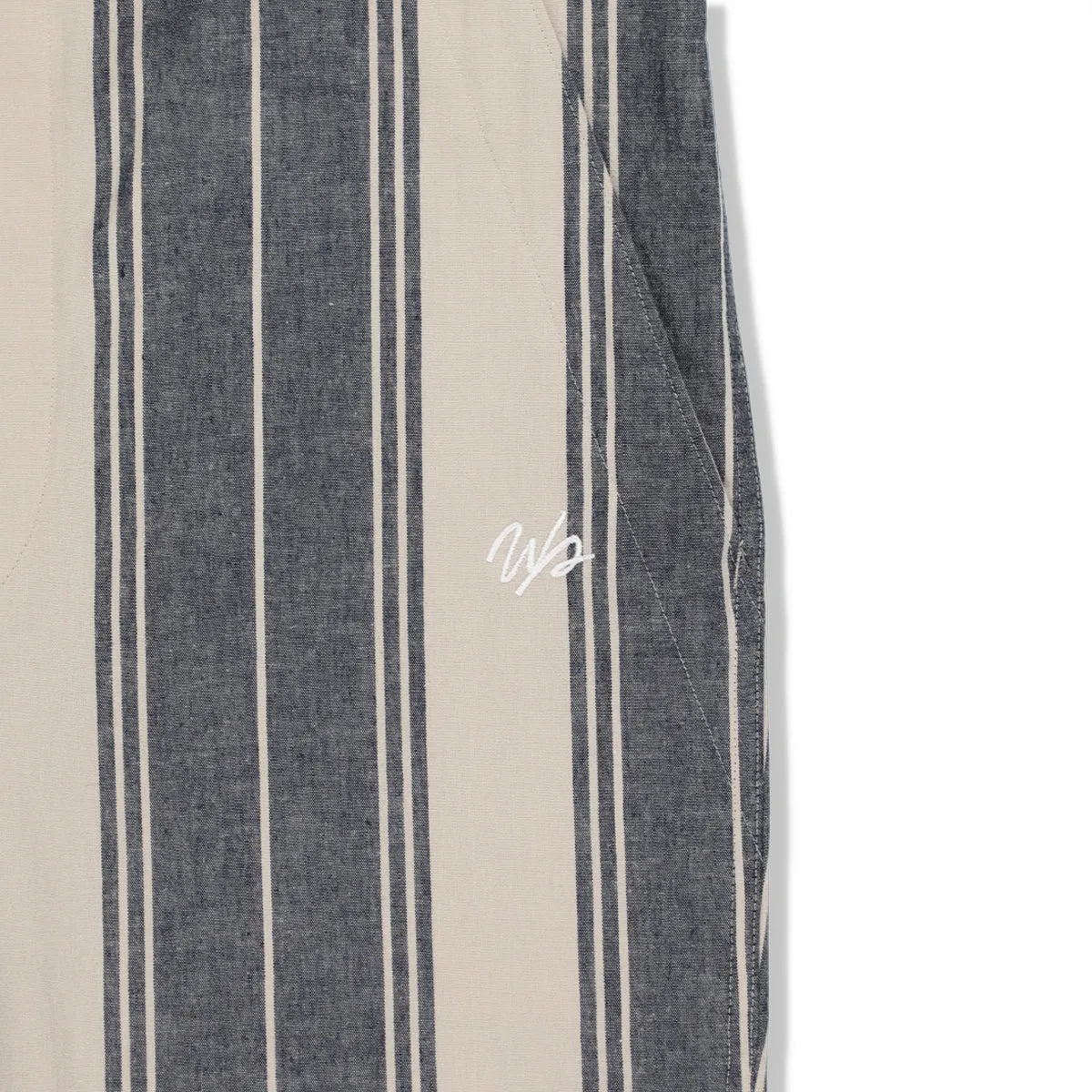STRIPE LINEN EASY PANT