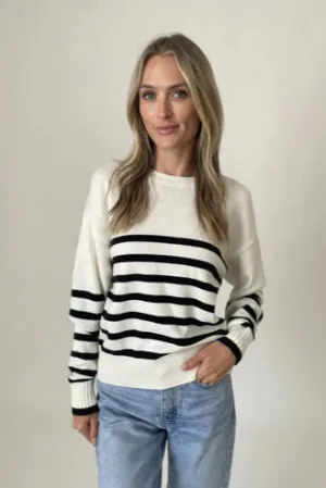 striped crew sweater
