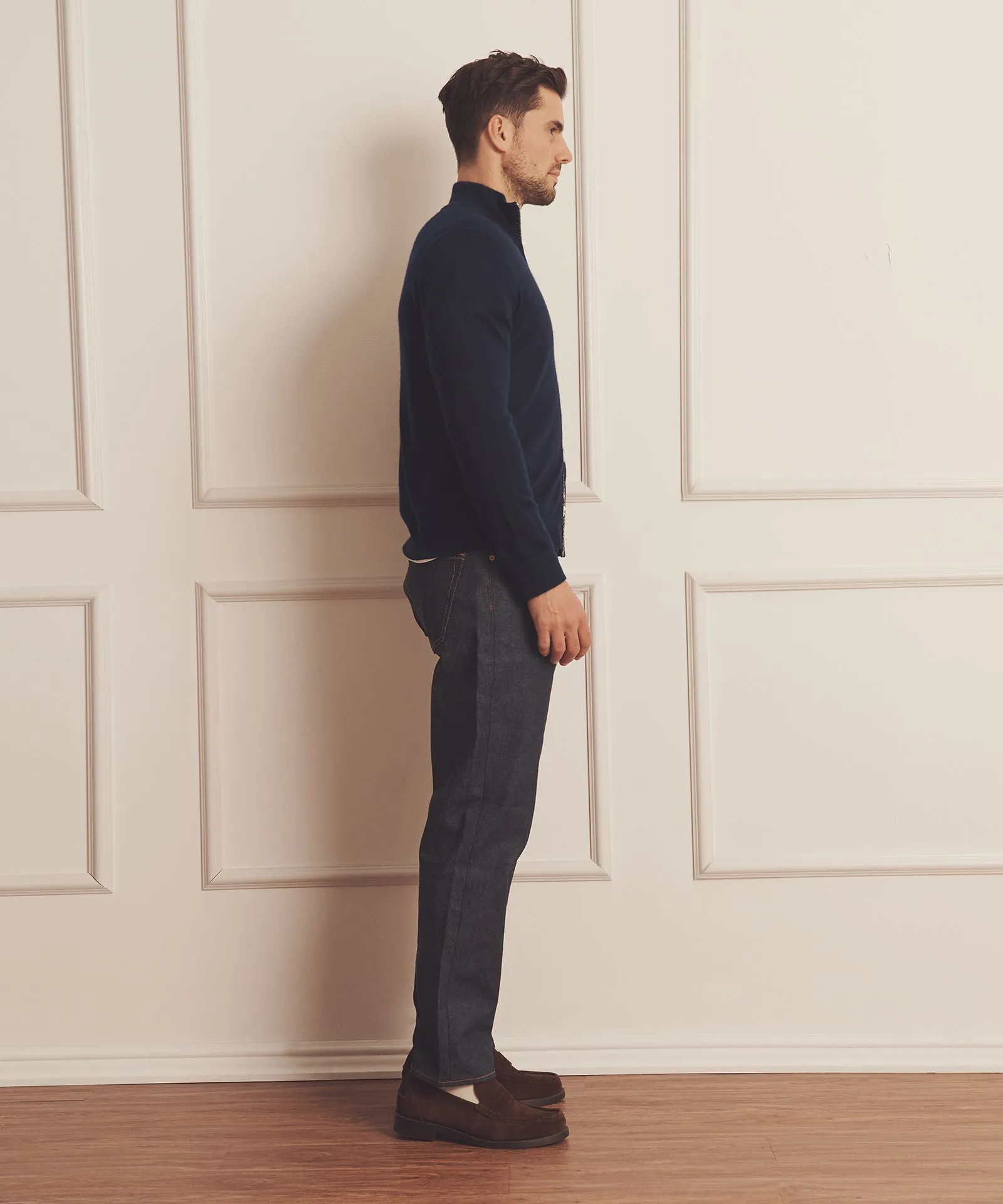 Super Fine Cashmere Zip Up
