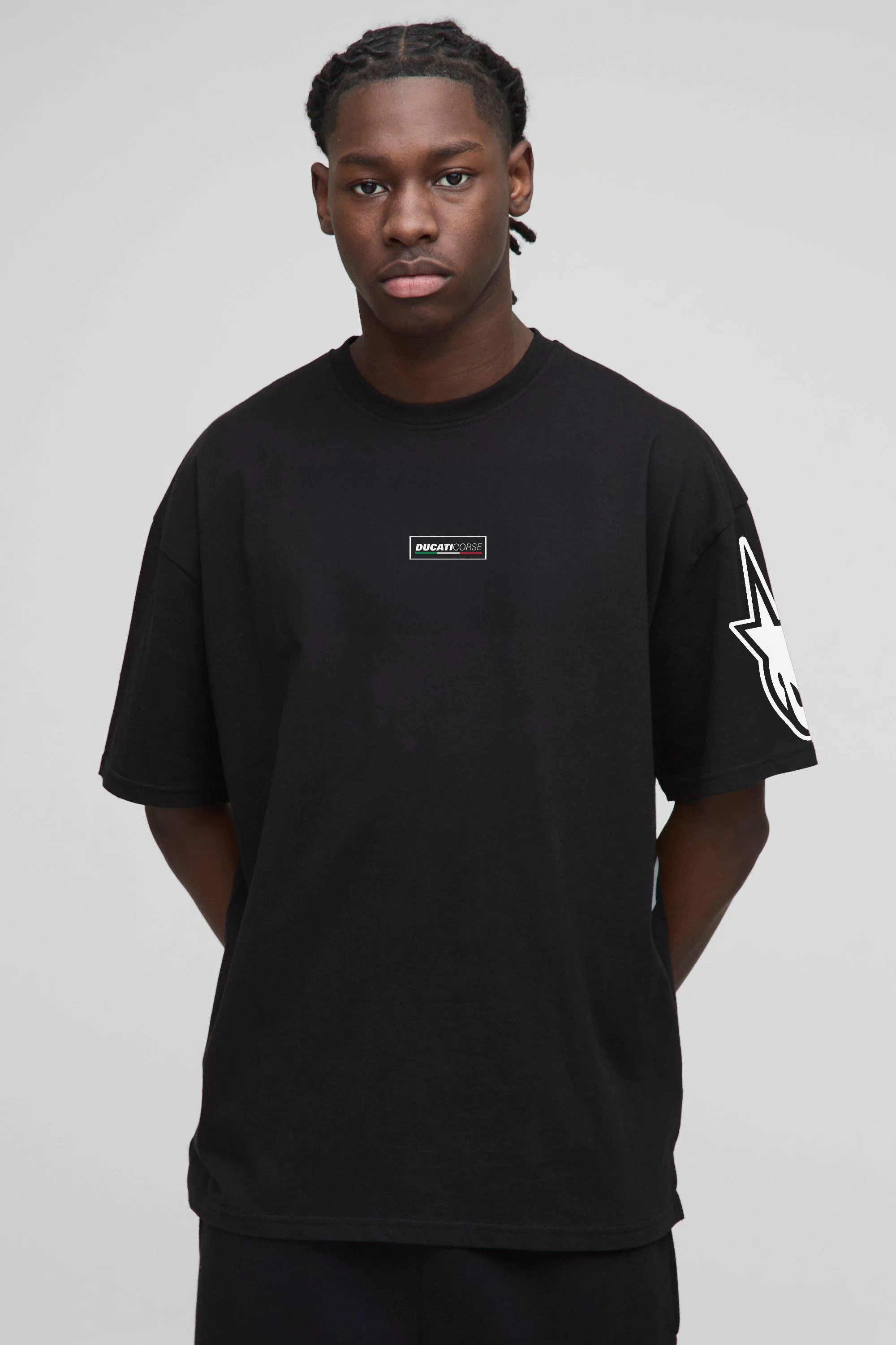 T-Shirt - Black - Ducati Corse - Oversized