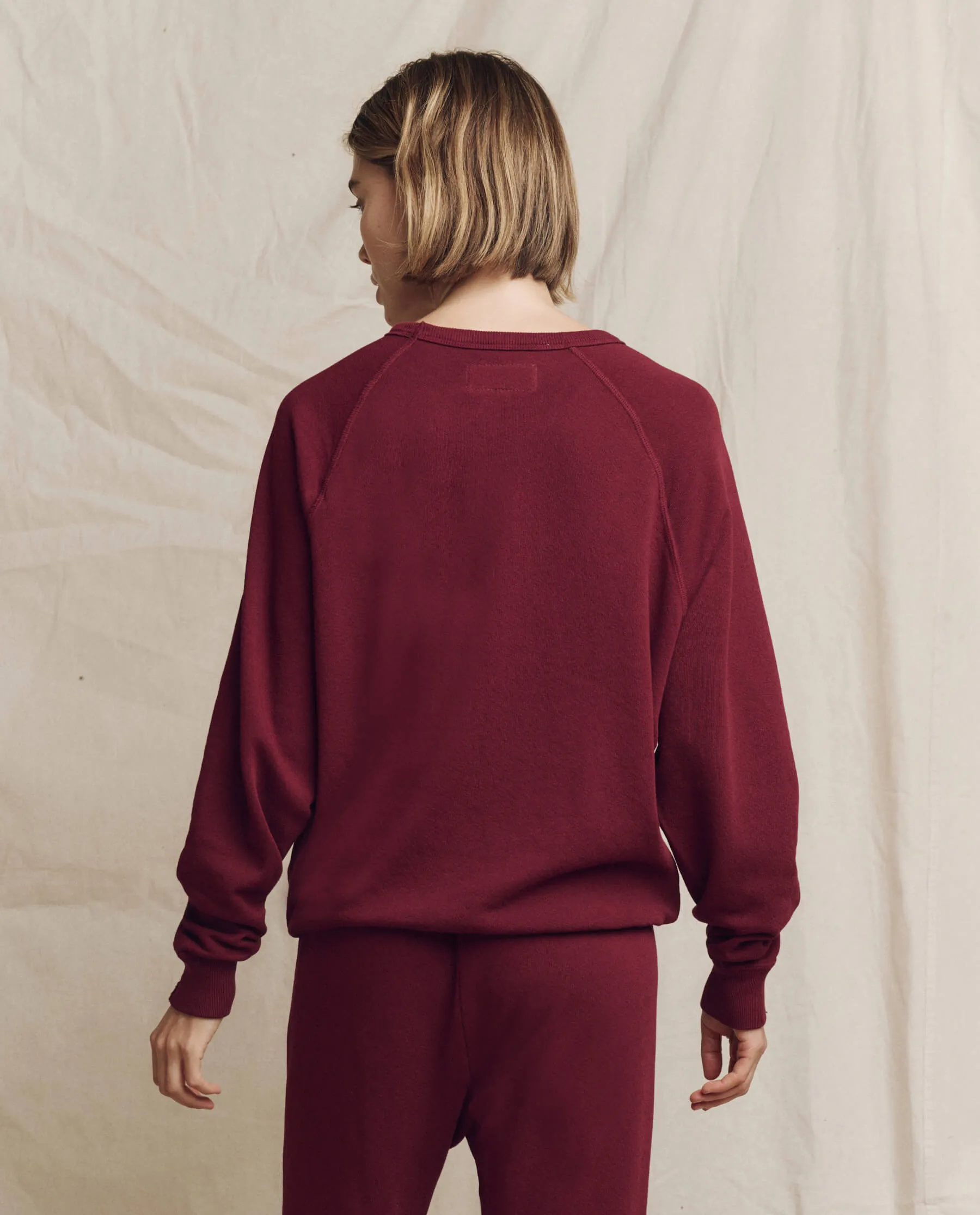 The College Sweatshirt. Solid -- Plum