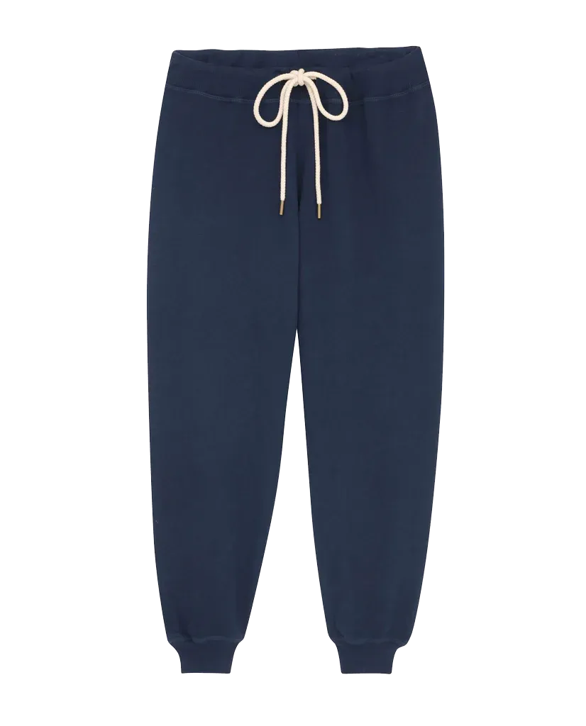 The Cropped Sweatpant. Solid -- True Navy
