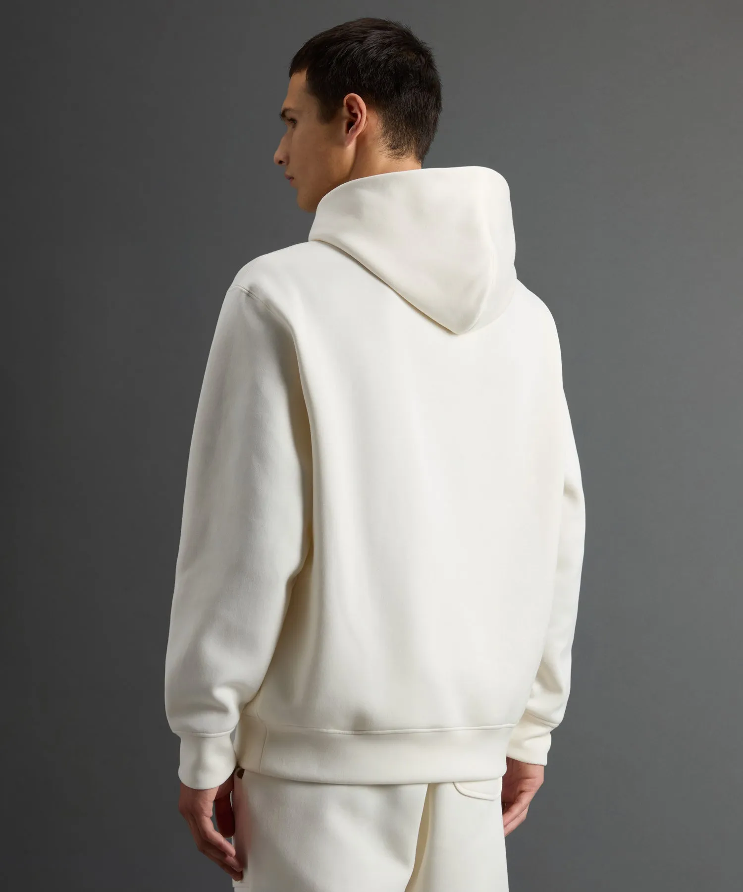 Todd Snyder X Woolrich Luxe Tech Hoodie in Cream