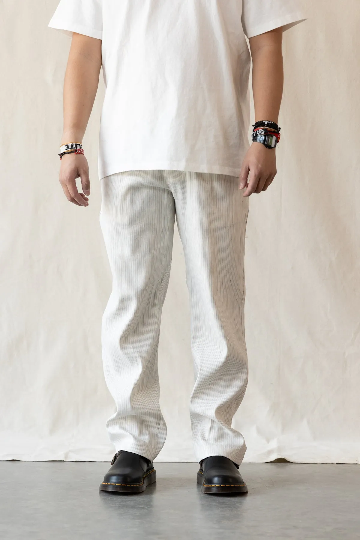 Tucked Easy Pants - Light Grey