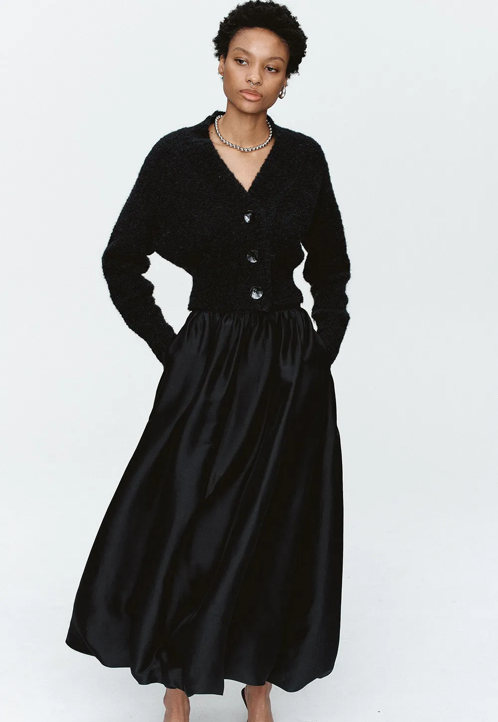 Tulip Cardigan - Black