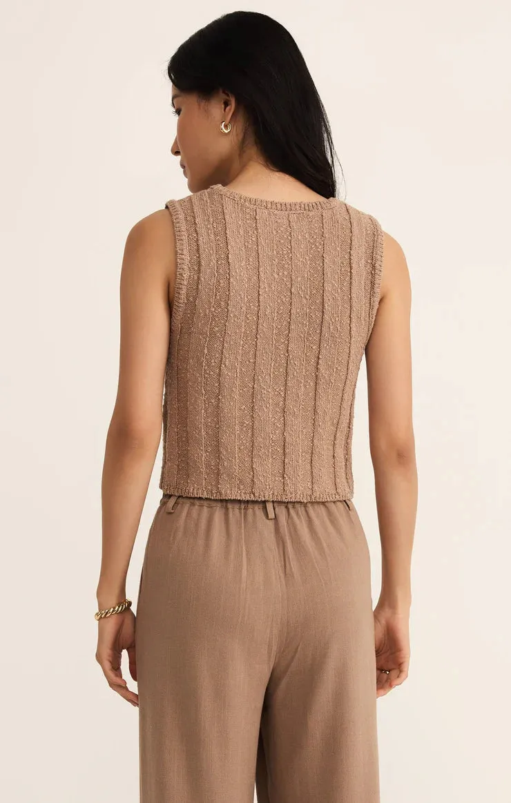 Z Supply Calan Top, Iced Coffee