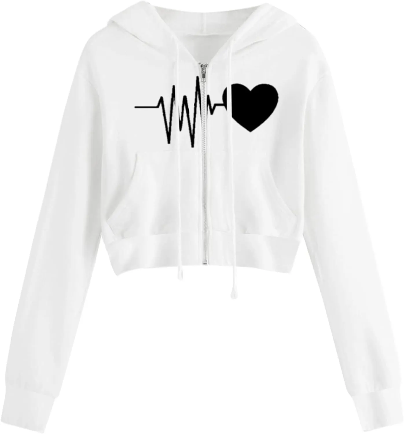 Zip Up Hoodies for Women Casual Solid Long Sleeve Zipper Pocket Shirt Hooded Sweatshirt Tops Hoodie Women plus Size